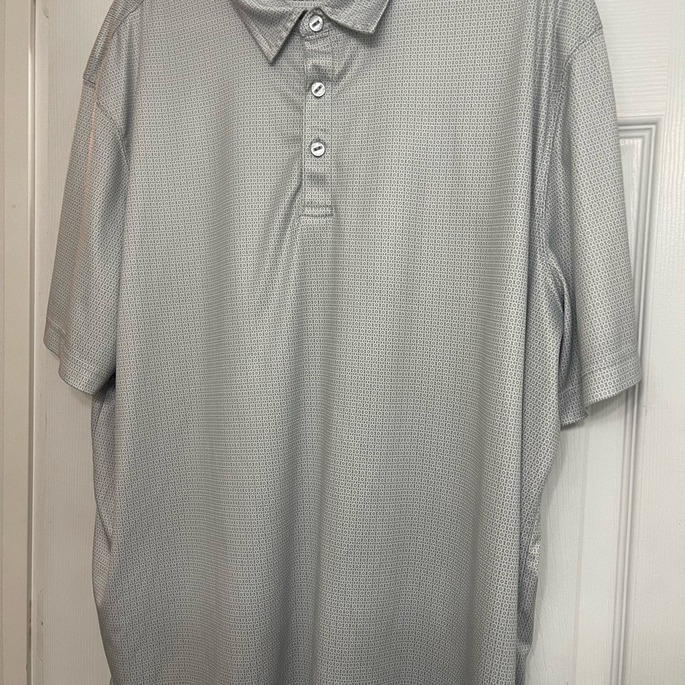 JAGGAR  Classic Gray POLO Golf Shirt with Textured Fabric mens Size XXL